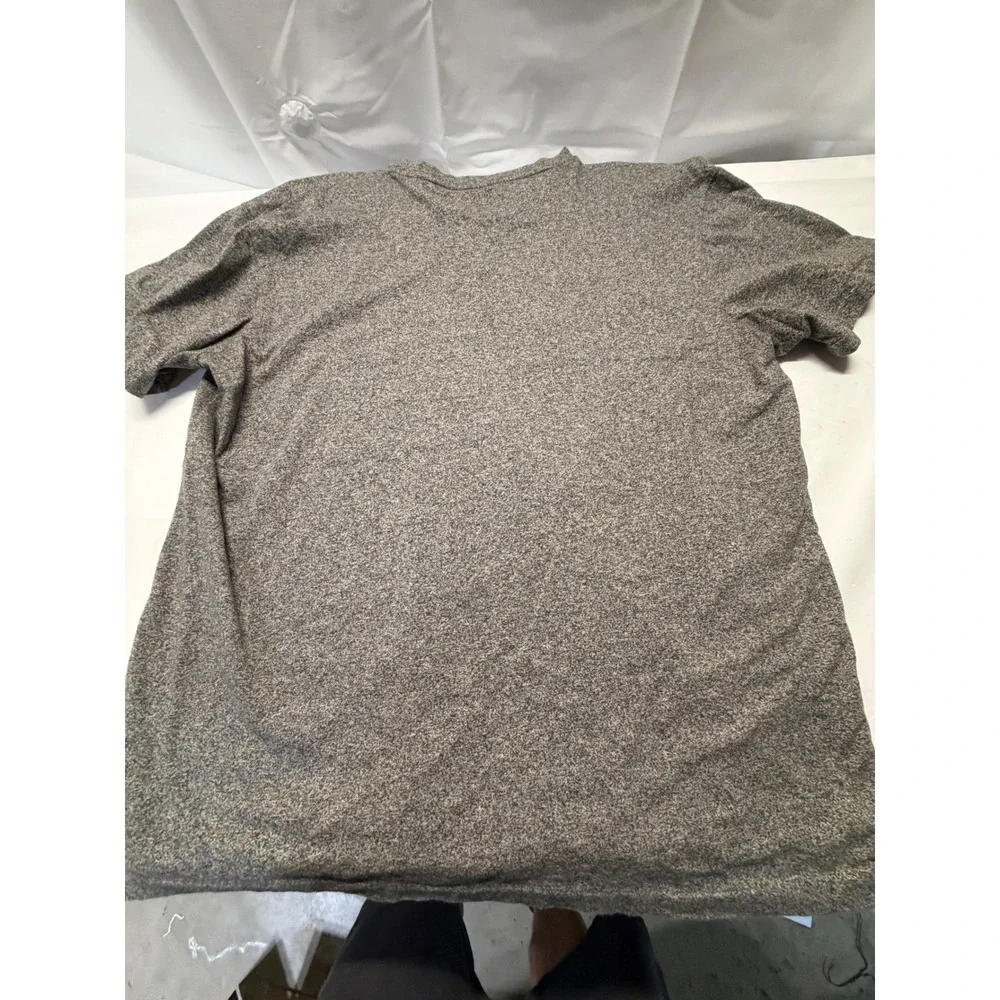 Polo Ralph Lauren Mens V-Neck T-Shirt‎ Heather Grey Cotton Pony Logo Large L